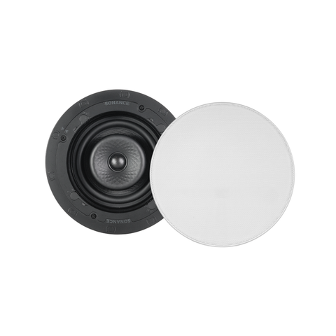 Sonance VX62R SST/SUR 6" Round Single Stereo Speaker (W/ White Micro Trim Grille)