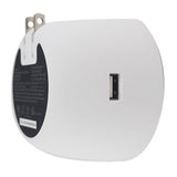 OC Acoustic Newport Plug-in Outlet Speaker with Bluetooth 5.1 and Built-in USB Type-A Charging Port (Gray/White)