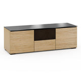 Salamander Designs Chameleon Collection Denver 236 Triple Speaker Integrated Cabinet (Deep Textured Natural Oak with Black Glass Top)