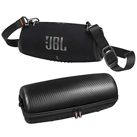 JBL XTREME 3 Waterproof Bluetooth Speaker Bundle with gSport Carbon Fiber Case and Shoulder Strap