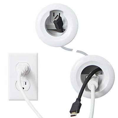 Sanus WSIWP In-Wall Cable Management Kit for Speakers & TVs (White)