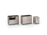 BDI Sigma 6907 Low Mobile File Cabinet & Pedestal