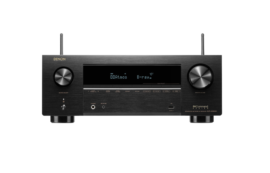 Denon AVR-X2800H 7.2 Channel (95 Watt x 7) 8K UHD Home Theater AV Rece