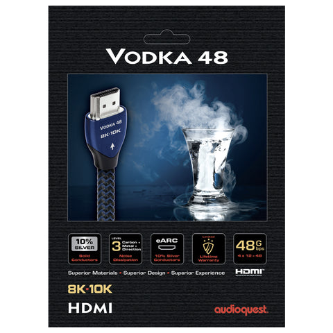 Audioquest Vodka 48 eARC Digital Audio/Video Cable with Ethernet, 48Gb
