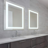 Seura Allegro LED Lighted Bathroom Wall Mounted Dimmable Mirror 30" x 42" x 1.5"