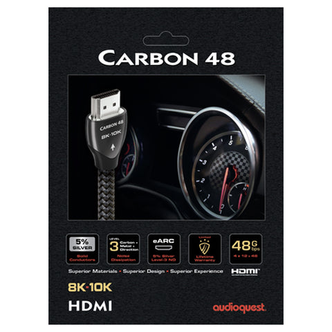 Audioquest Carbon 48 HDMI Digital Audio/Video Cable with Ethernet 48Gb