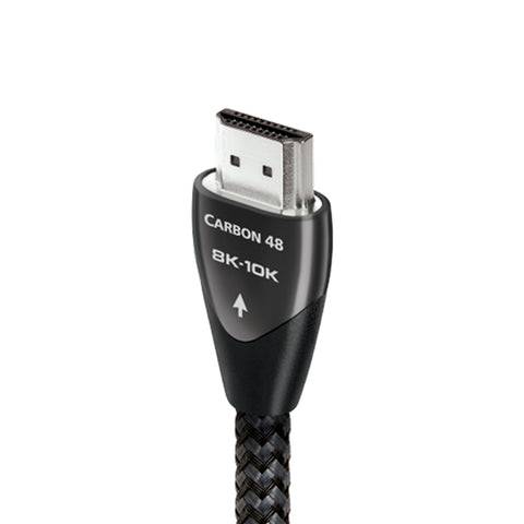 Audioquest Carbon 48 HDMI Digital Audio/Video Cable with Ethernet 48Gbps 8K-10K, 5% Silver