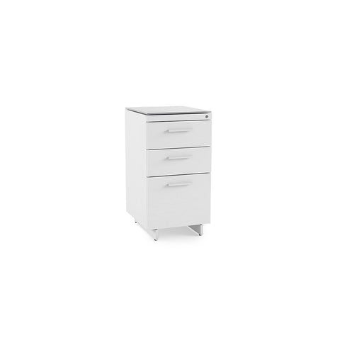 BDI Centro 6414 three drawer filing cabinet with locking drawers