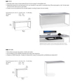 BDI Centro 6401 Desk with Centro 6402 Desk Return