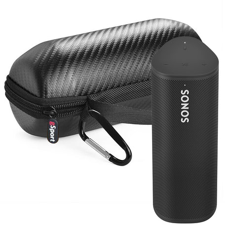 Sonos Roam Portable Smart Speaker with gSport Carbon Hardshell Travel Case