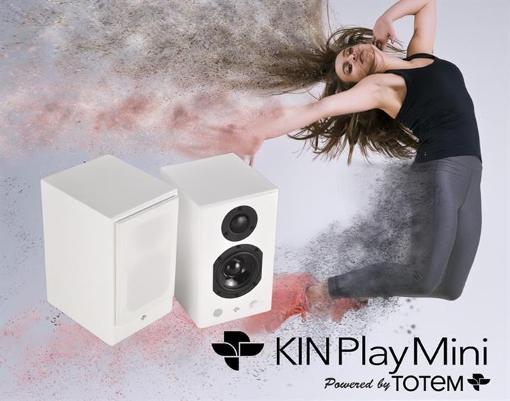 Totem Kin Flex KIN by Totem Play Mini 2 Way Powered Bookshelf Speakers (Pair)