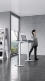 BDI Centro 6451-2 Height Adjustable Lift Standing Desk (White)