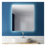Seura Halo 24" x 36" LED Lighted Bathroom Wall Mounted Dimmable Mirror