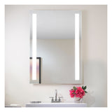 Seura Lumin 24" x 36" LED Lighted Bathroom Wall Mounted Dimmable Mirror